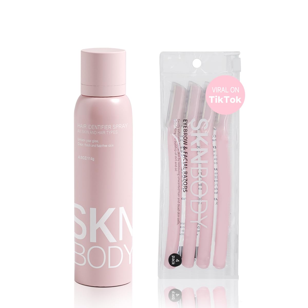 Spray Identificador de Vello Facial + 4 Navajas de Precisión