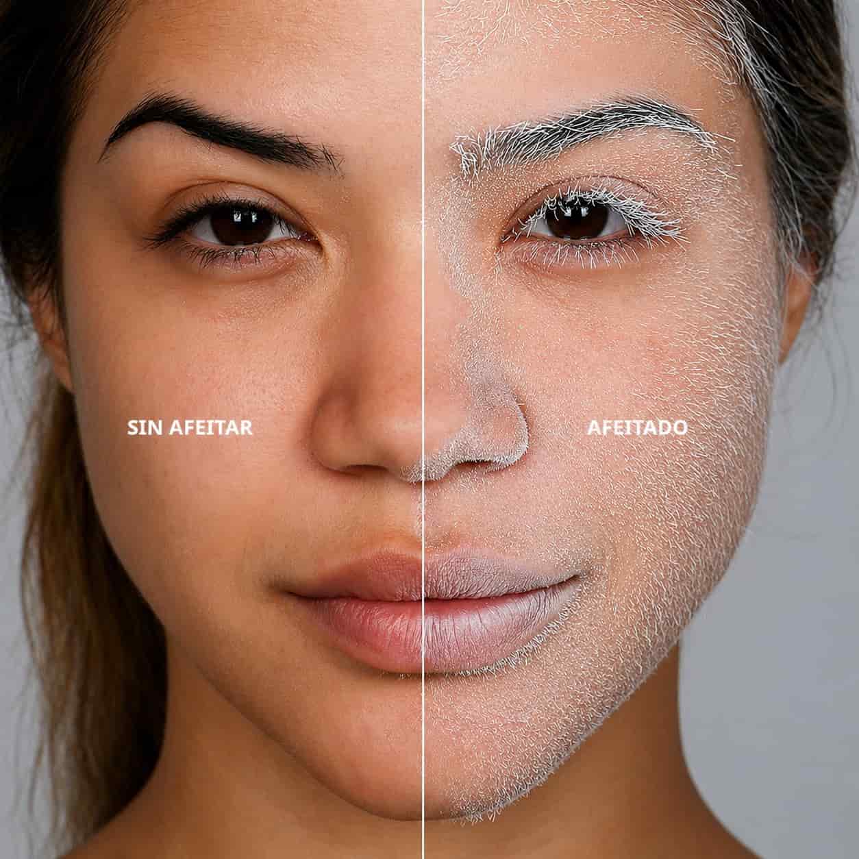 Spray Identificador de Vello Facial + 4 Navajas de Precisión